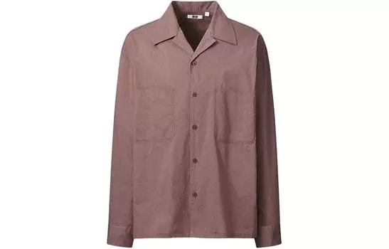 Мужская рубашка UNIQLO, цвет Brown