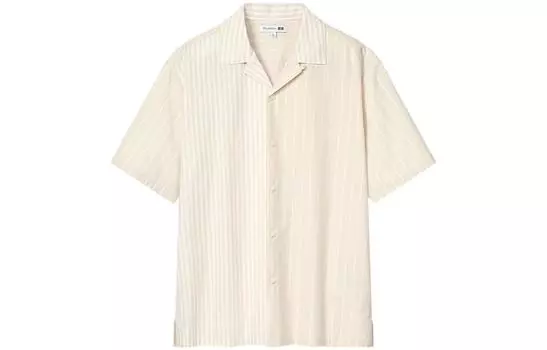 Мужская рубашка UNIQLO, Светло-бежевый