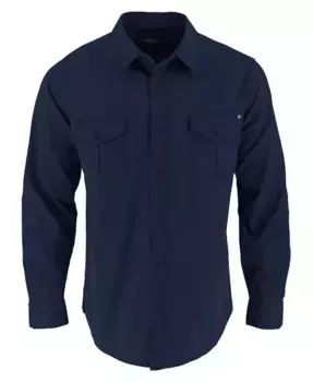 Мужская рубашка Utility Stretch Shop с длинным рукавом на пуговицах Thorogood, синий