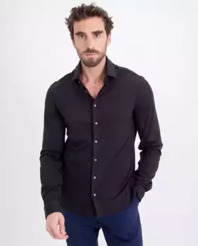 Мужская рубашка узкого кроя Calvin Klein, черный