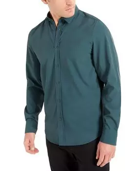 Мужская рубашка узкого кроя Performance Kenneth Cole, зеленый