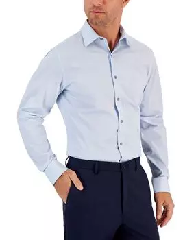 Мужская рубашка узкого кроя, растягивающаяся в двух направлениях, с геометрическим принтом, устойчивая к пятнам, создана для macy's Alfani