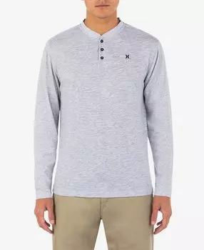 Мужская рубашка vista henley на пуговицах с длинным рукавом Hurley, белый