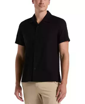 Мужская рубашка в клетку Dobby Perry Ellis, черный