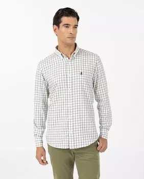 Мужская рубашка в клетку elPulpo, коричневый