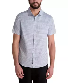 Мужская рубашка в клетку "гусиная лапка" KARL LAGERFELD PARIS, синий