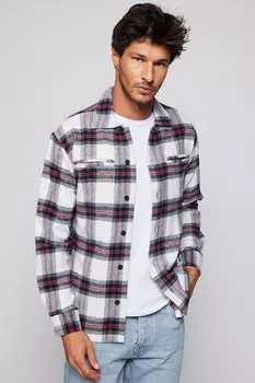 Мужская рубашка в клетку Relax Fit Fleto с карманами Lumberjack TUDORS, смешанный