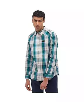 Мужская рубашка в клетку с длинным рукавом Tycho Bench DNA, синий