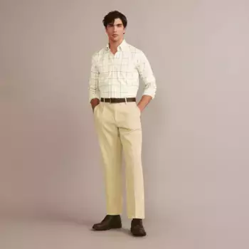 Мужская рубашка в клетку Verhunt, цвет Verde Agua