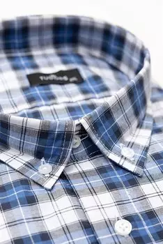 Мужская рубашка в клетку в стиле баттал TUDORS, черный