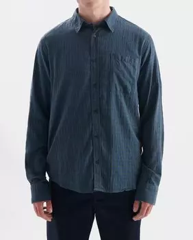 Мужская рубашка в обычную клетку синего цвета Loreak Mendian, синий