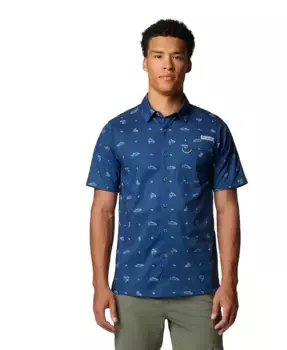 Мужская рубашка Wild Cast Camp Columbia, синий