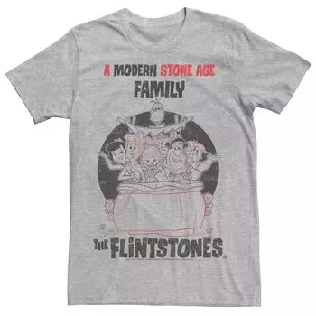 Мужская семейная футболка The Flintstones Modern Stone Age Family Tee Licensed Character