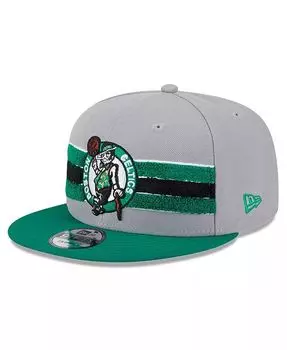 Мужская серая бейсболка Boston Celtics с синельным ремешком 9FIFTY Snapback New Era, серый