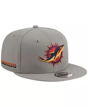 Мужская серая бейсболка Miami Dolphins Color Pack Multi 9FIFTY Snapback New Era