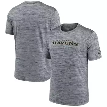 Мужская серая футболка Baltimore Ravens Velocity Performance Nike