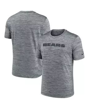 Мужская серая футболка Chicago Bears Velocity Performance Nike, серый