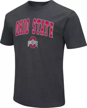 Мужская серая футболка Colosseum Ohio State Buckeyes