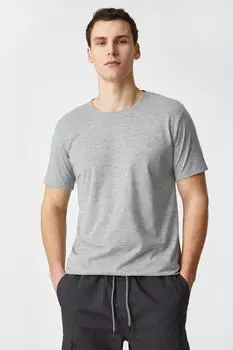 Мужская серая футболка Koton, серый