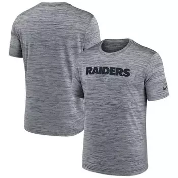 Мужская серая футболка Las Vegas Raiders Velocity Performance Nike