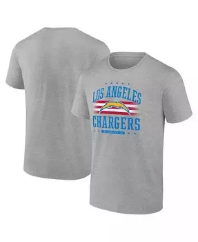 Мужская серая футболка Los Angeles Chargers Americana Fanatics, серый
