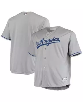 Мужская серая футболка los angeles dodgers big and tall team replica team Profile, серый