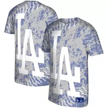 Мужская серая футболка Mitchell & Ness Los Angeles Dodgers Jumbotron