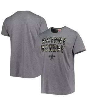 Мужская серая футболка New Orleans Saints Victory Monday Tri-Blend Homage, серый