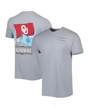Мужская серая футболка Oklahoma Earlys Hyperlocal Image One, серый
