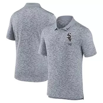 Мужская серая футболка-поло Chicago White Sox Next Level Performance Nike