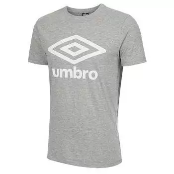 Мужская серая футболка с большим логотипом Umbro, серый