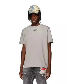 Мужская серая футболка с короткими рукавами Diesel, серый