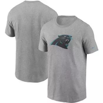 Мужская серая футболка с логотипом Carolina Panthers Nike