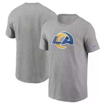 Мужская серая футболка с логотипом Los Angeles Rams Primary Nike