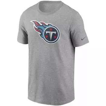 Мужская серая футболка с логотипом Tennessee Titans Primary Nike