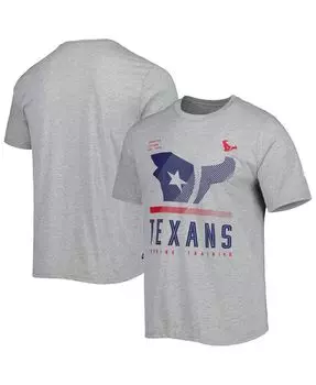 Мужская серая футболка с принтом Houston Texans Joint Authentic Red Zone New Era