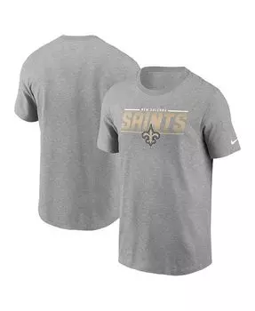 Мужская серая футболка с принтом New Orleans Saints Muscle Nike, серый