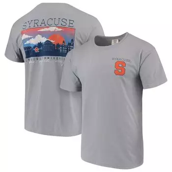 Мужская серая футболка Syracuse Orange Comfort Colors Campus Scenery