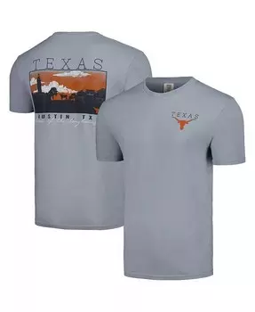 Мужская серая футболка Texas Longhorns Campus Scene Comfort Colors Image One, серый