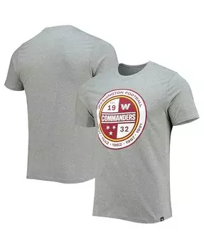 Мужская серая футболка Washington Commanders Imprint Super Rival '47 '47 Brand, серый