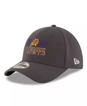 Мужская серая гибкая кепка Phoenix Suns 2022 NBA Playoffs Bubble Letter 39THIRTY New Era