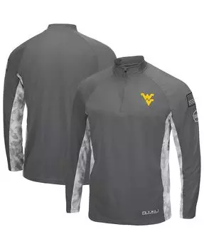 Мужская серая, камуфляжная куртка west virginia mountaineers oht в стиле милитари appreciation swoop с молнией на четверть Colosseum, мульти