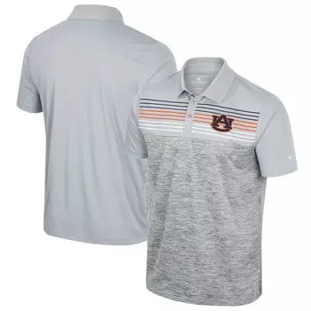 Мужская серая каштановая футболка-поло Cybernetic Tigers Colosseum