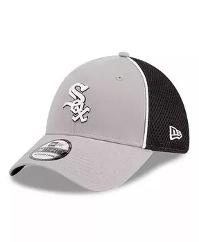 Мужская серая кепка Chicago White Sox Pipe 39THIRTY Flex Hat New Era, серый