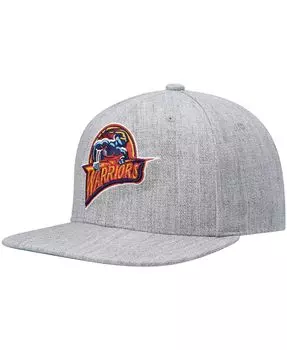 Мужская серая кепка Golden State Warriors Hardwood Classics Team 2.0 Snapback Mitchell & Ness