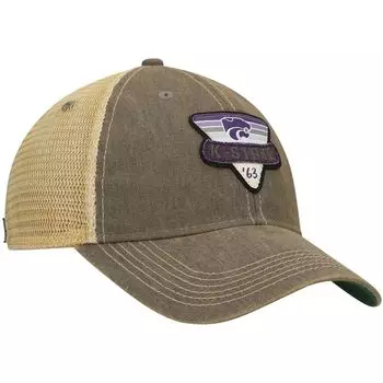 Мужская серая кепка Kansas State Wildcats Legacy Point Old Favorite Trucker Snapback