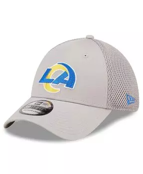 Мужская серая кепка Los Angeles Rams Team Neo 39THIRTY Flex. New Era