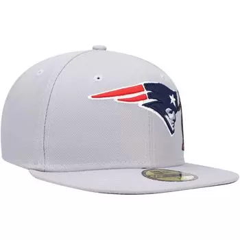 Мужская серая кепка New Era New England Patriots City Describe 59FIFTY