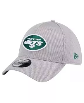 Мужская серая кепка New York Jets Active 39thirty Flex New Era, серый