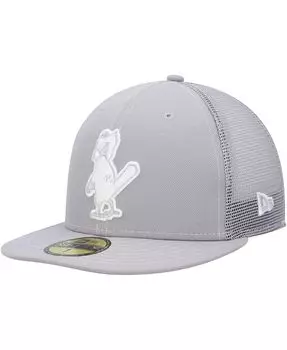 Мужская серая кепка приталенного кроя St. Louis Cardinals 2023 для тренировок на поле 59FIFTY New Era